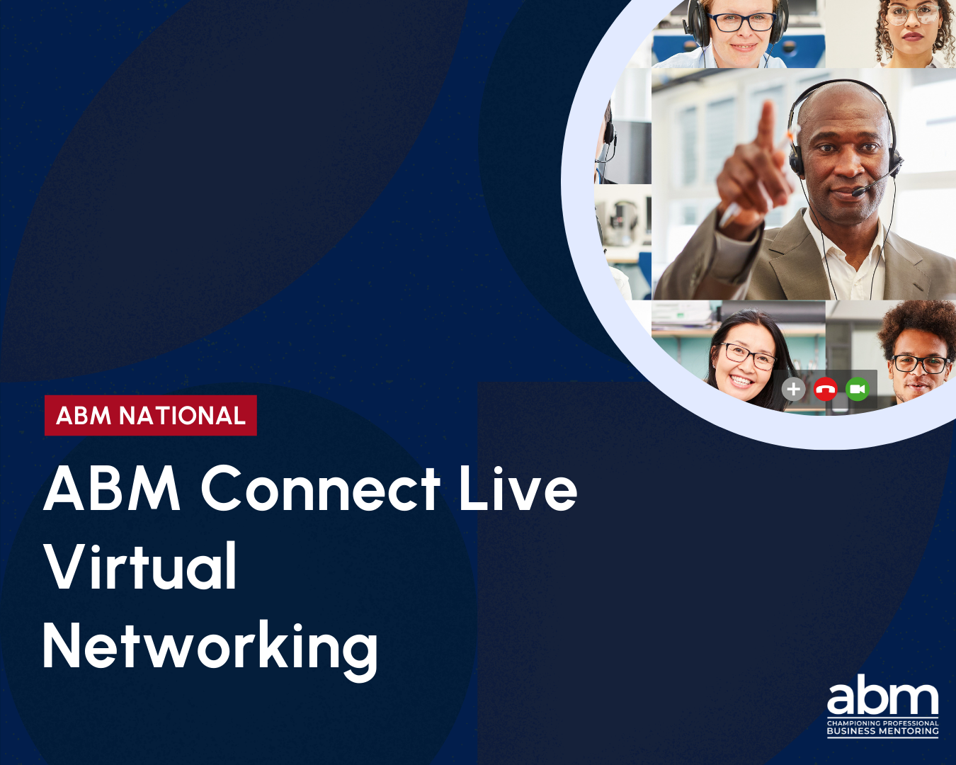 Image of people taking part in virtual networking